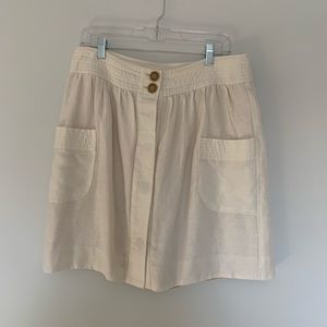 J. Crew Cream Skirt